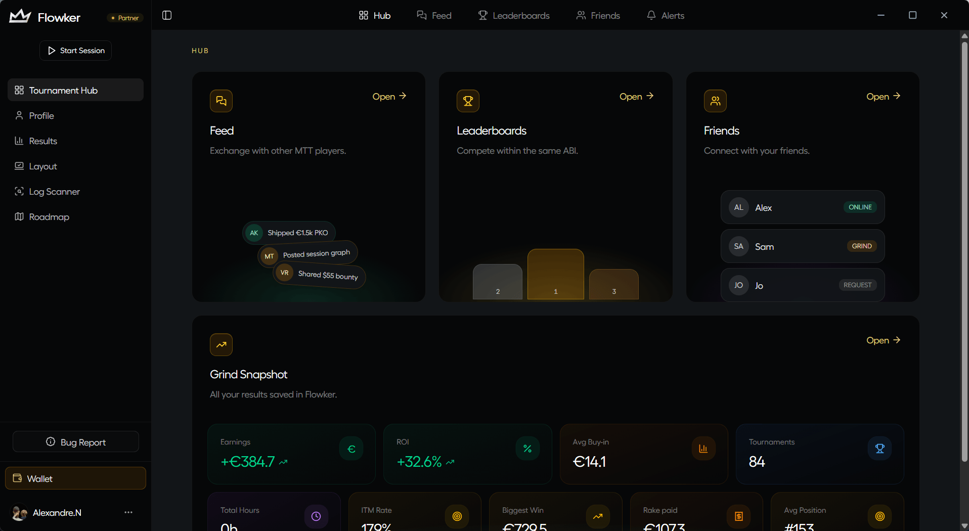 Flowker hub dashboard